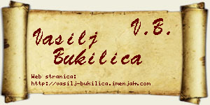 Vasilj Bukilica vizit kartica